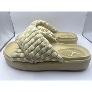 Nike Air Jordan Sophia Slides Tan Cream Women’s Size 7 USED